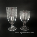 hand pressed drinking hiball glass tumbler wine cup